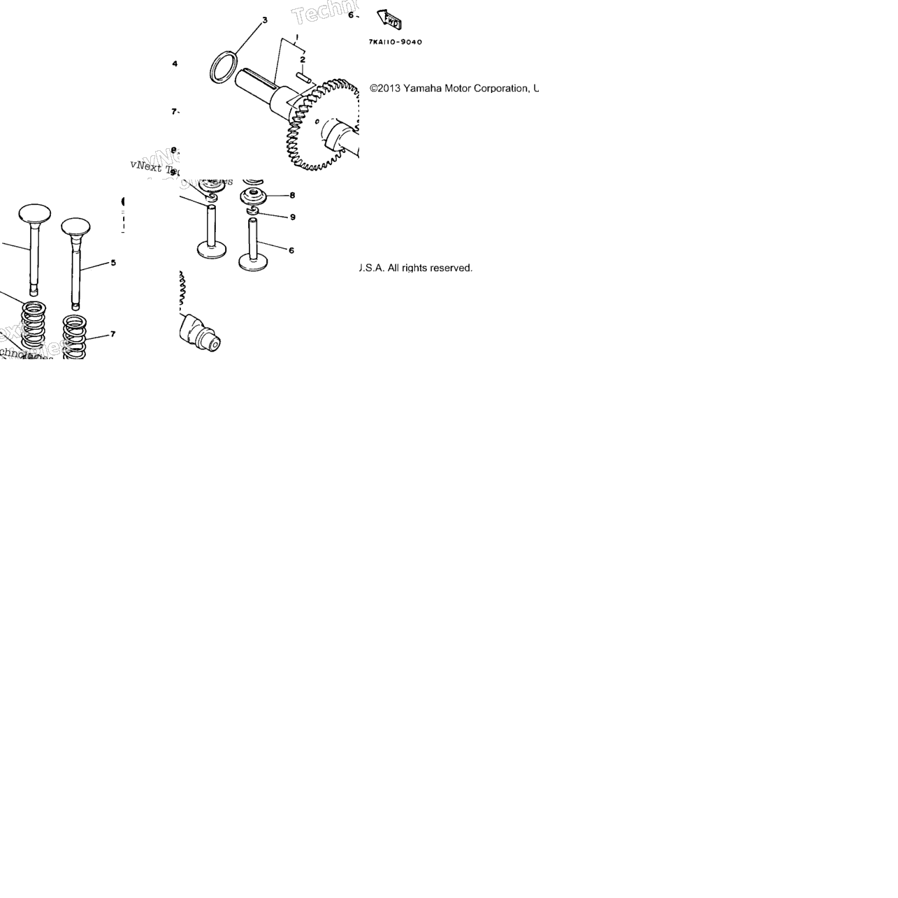 Camshaft - Valve