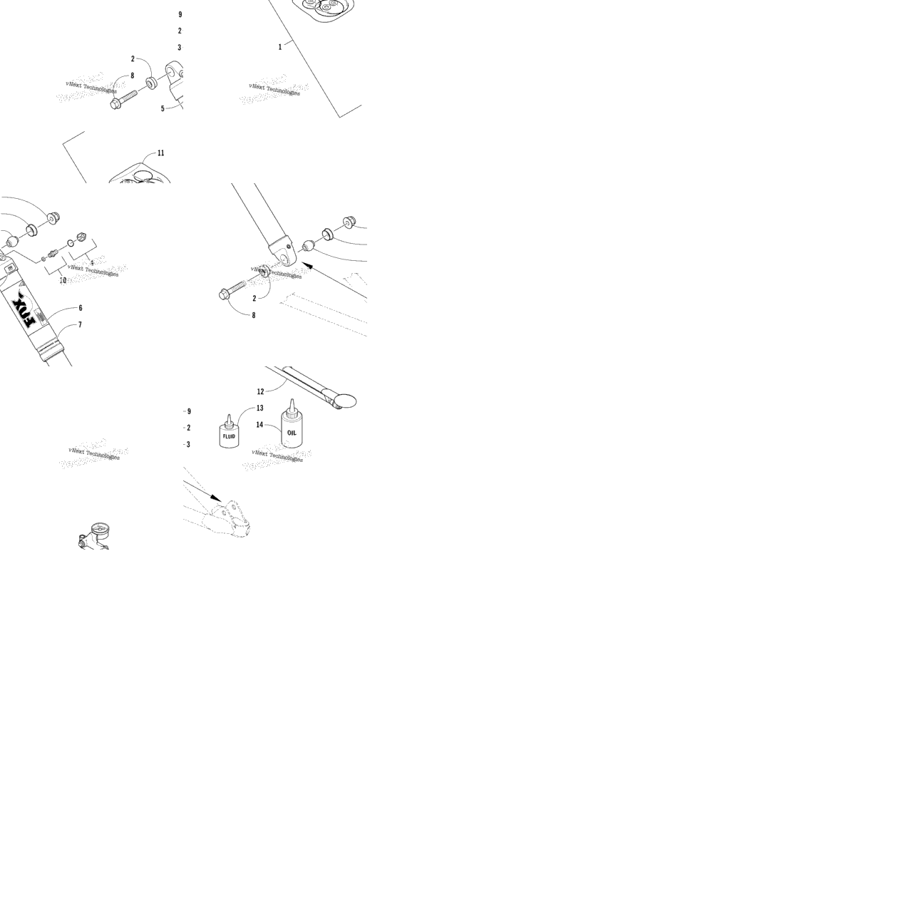 Front Suspension Shock Absorber Assembly