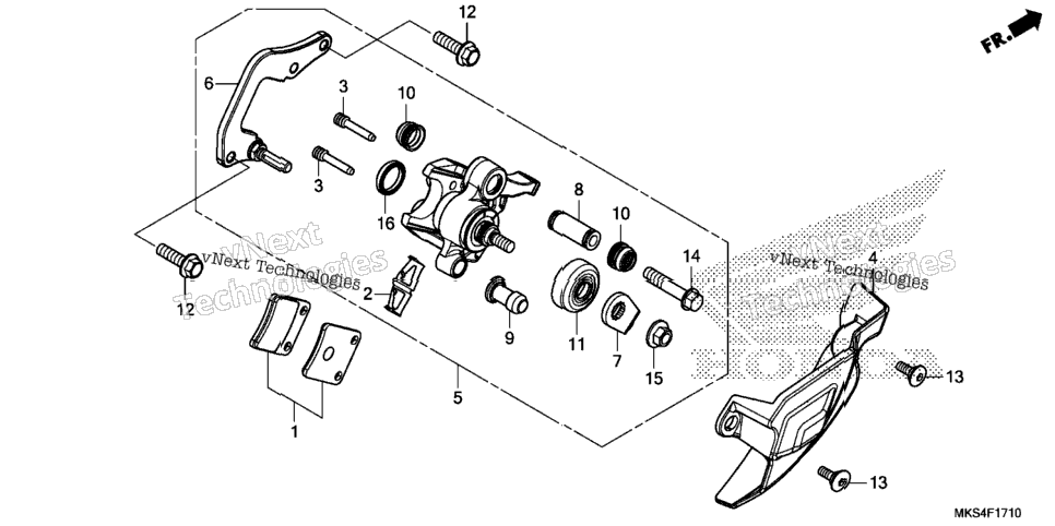 Parking Brake Caliper