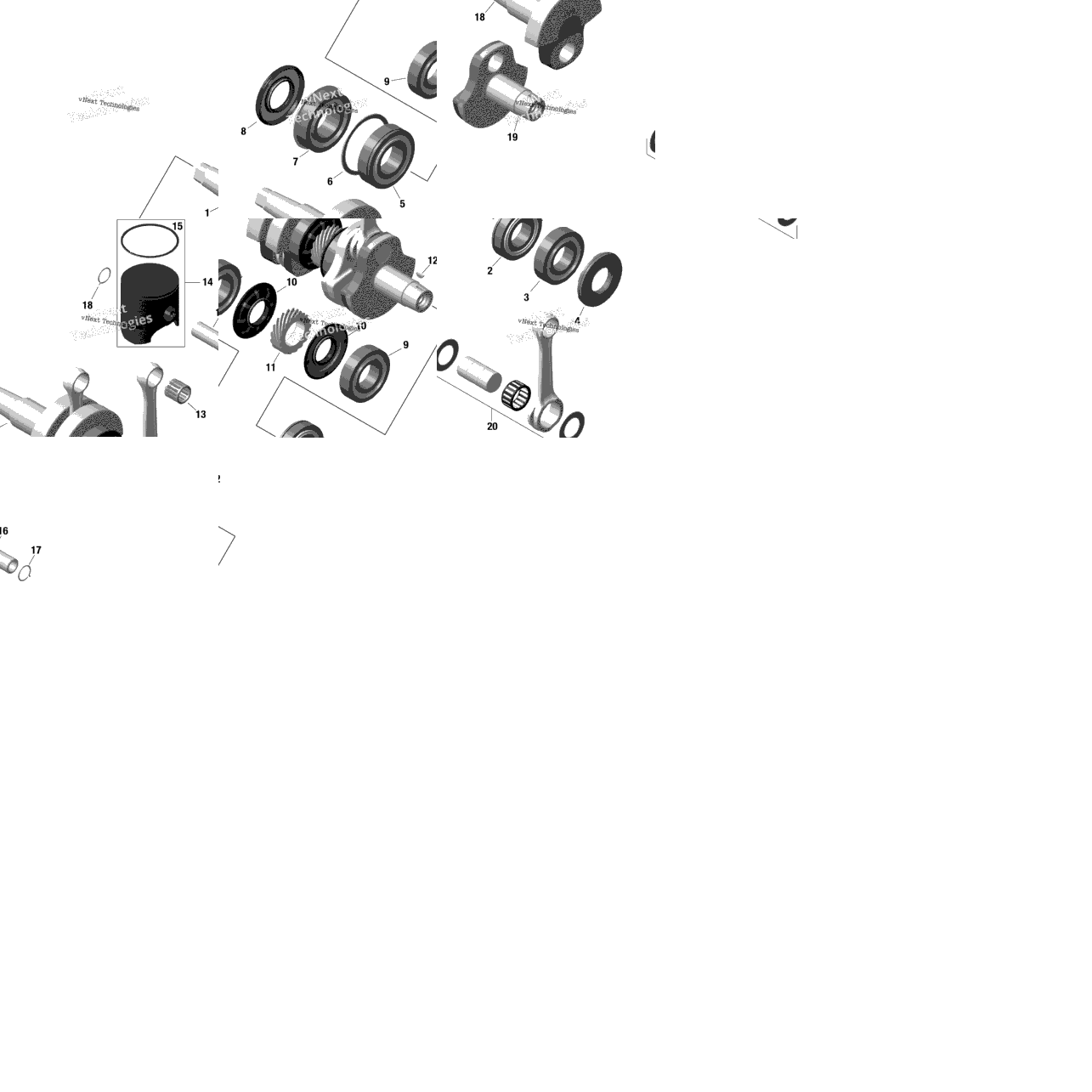 Rotax - Crankshaft And Pistons