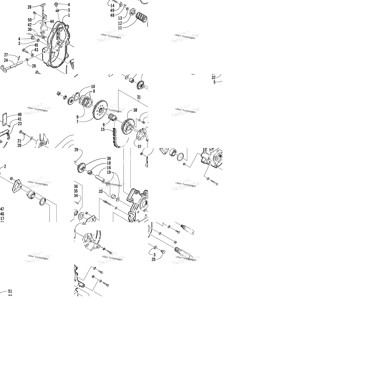 Drive/Reverse Dropcase Assembly (Optional)