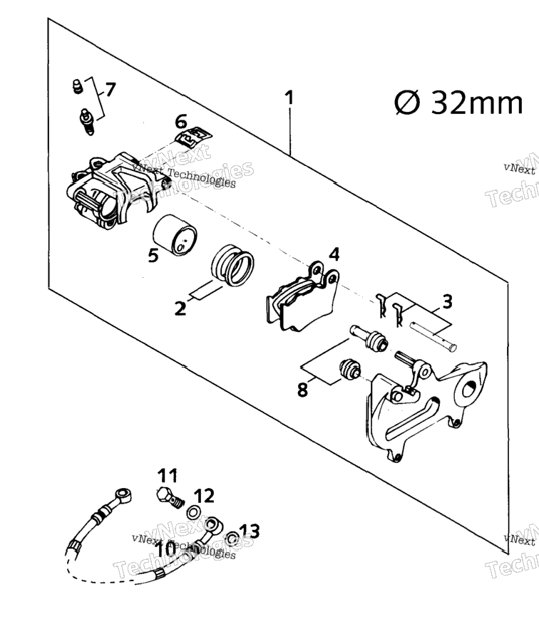 Brake Caliper Rear