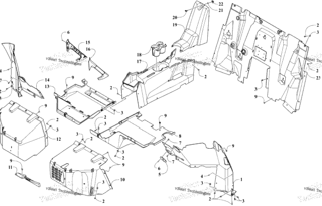 Console And Floor Panel Assembly