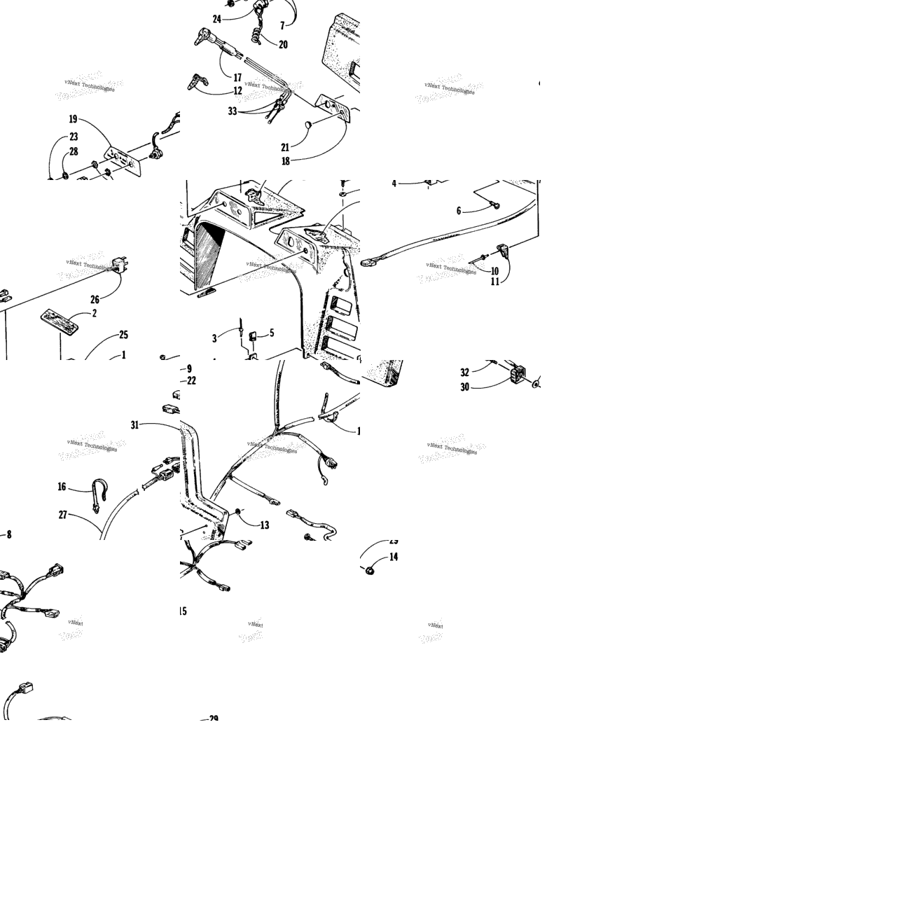 Console, Switches, And Wiring Assemblies
