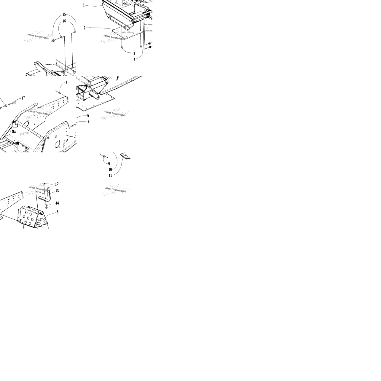 Front Frame And Footrest Assembly