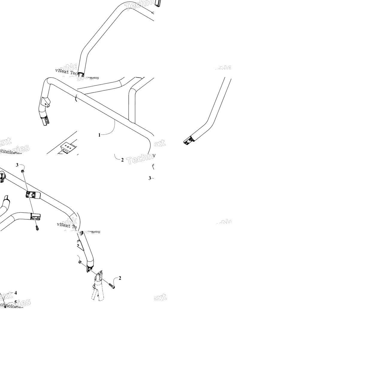 Rops Assembly And Windshield Kit