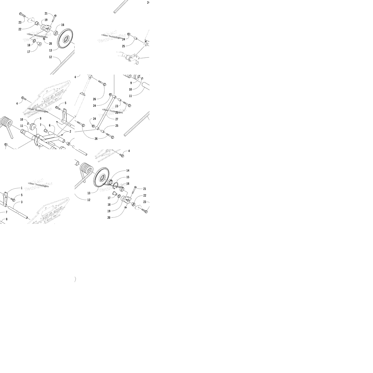Rear Suspension Rear Arm Assembly