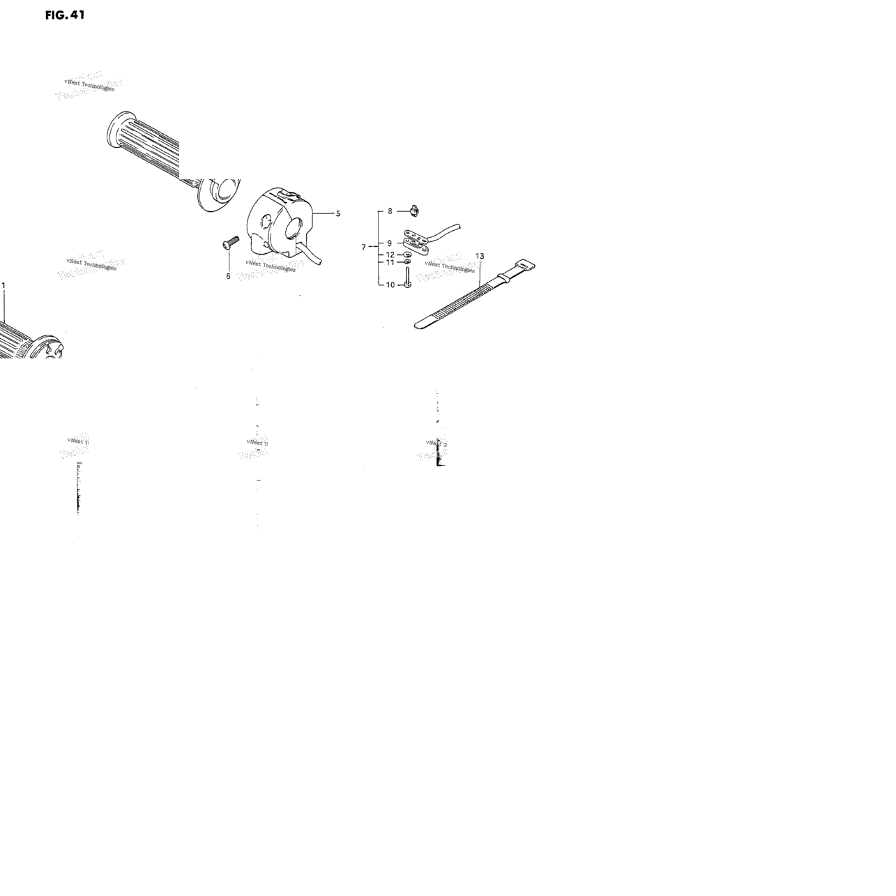 Right Handle Switch (Model J)