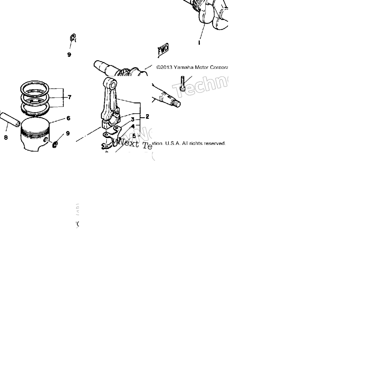 Crankshaft - Piston (~800100)