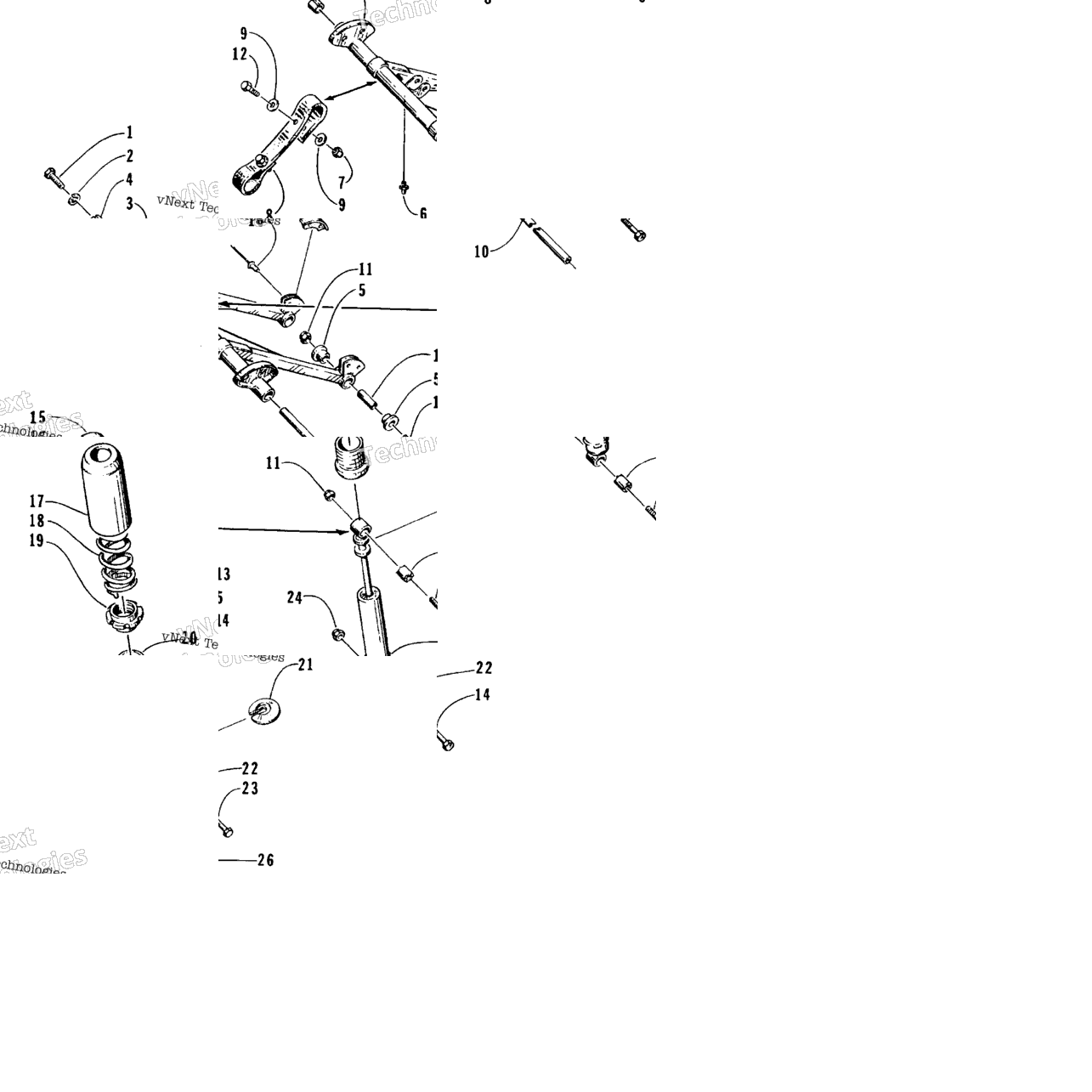 Rear Suspension - Front Arm Assemblies