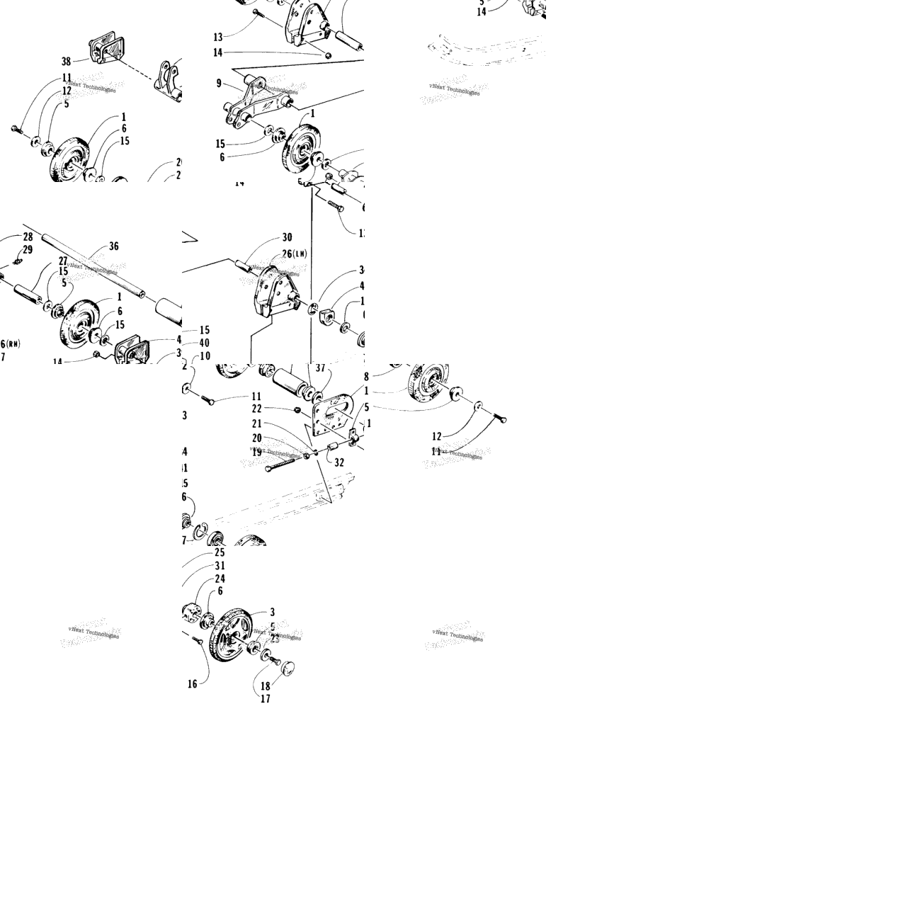 Rear Suspension Axle Assembly