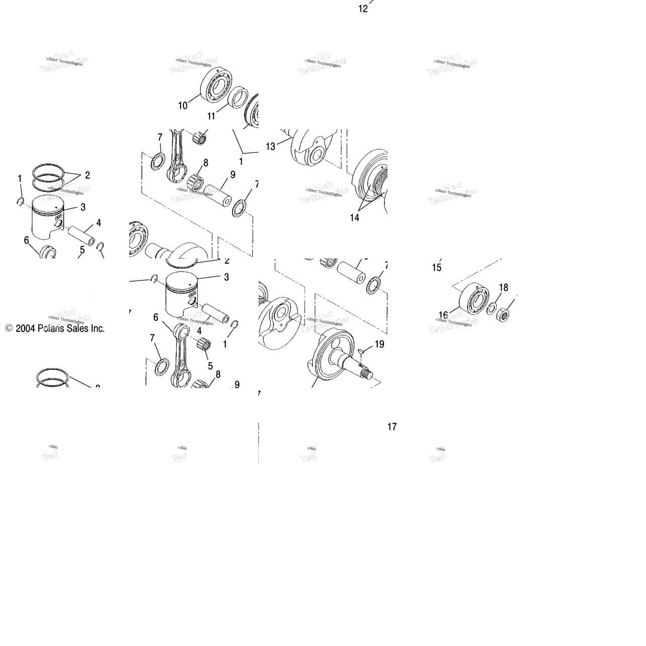 Piston & Crankshaft /Be/S05nt5bs/Bes