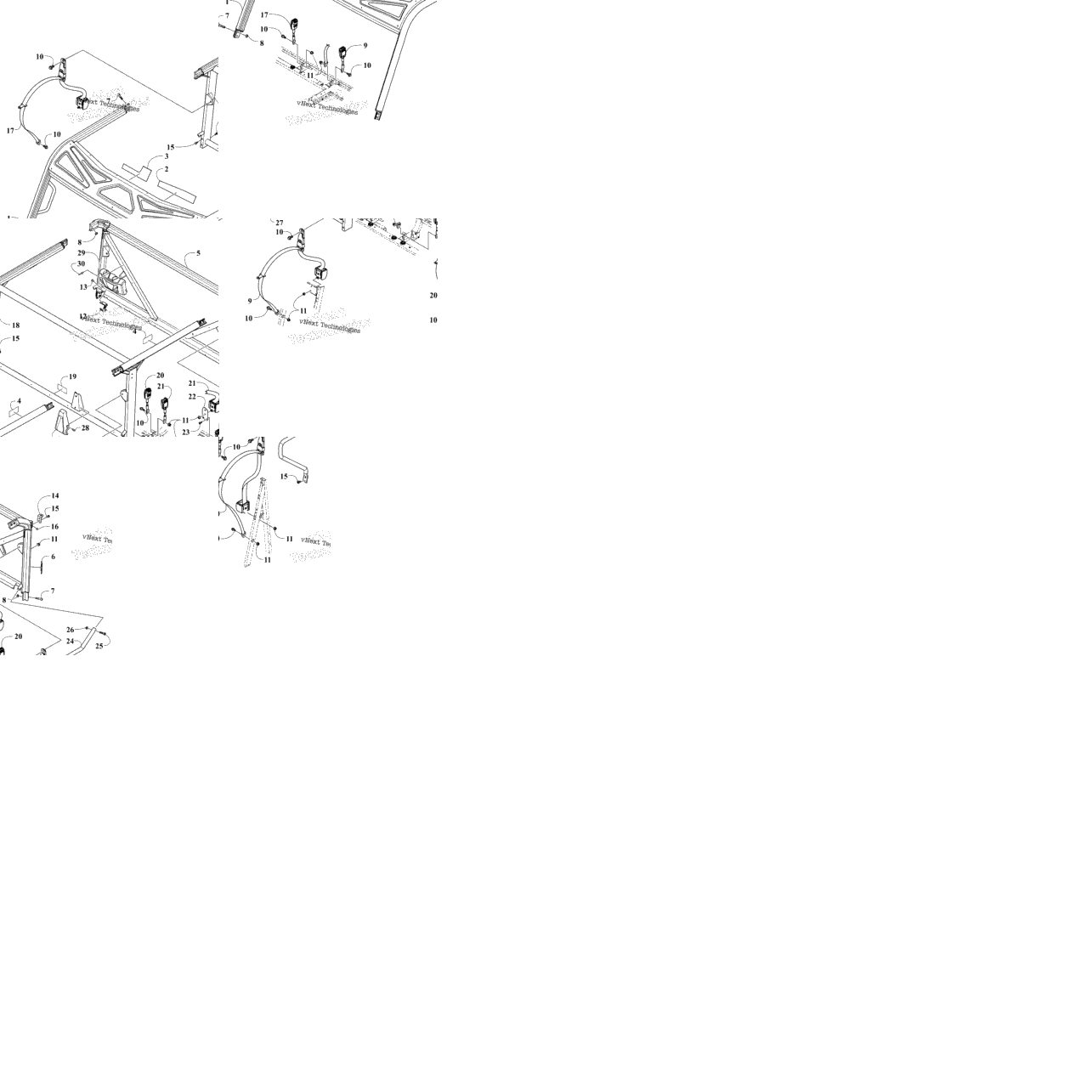 Rops And Seat Belt Assembly