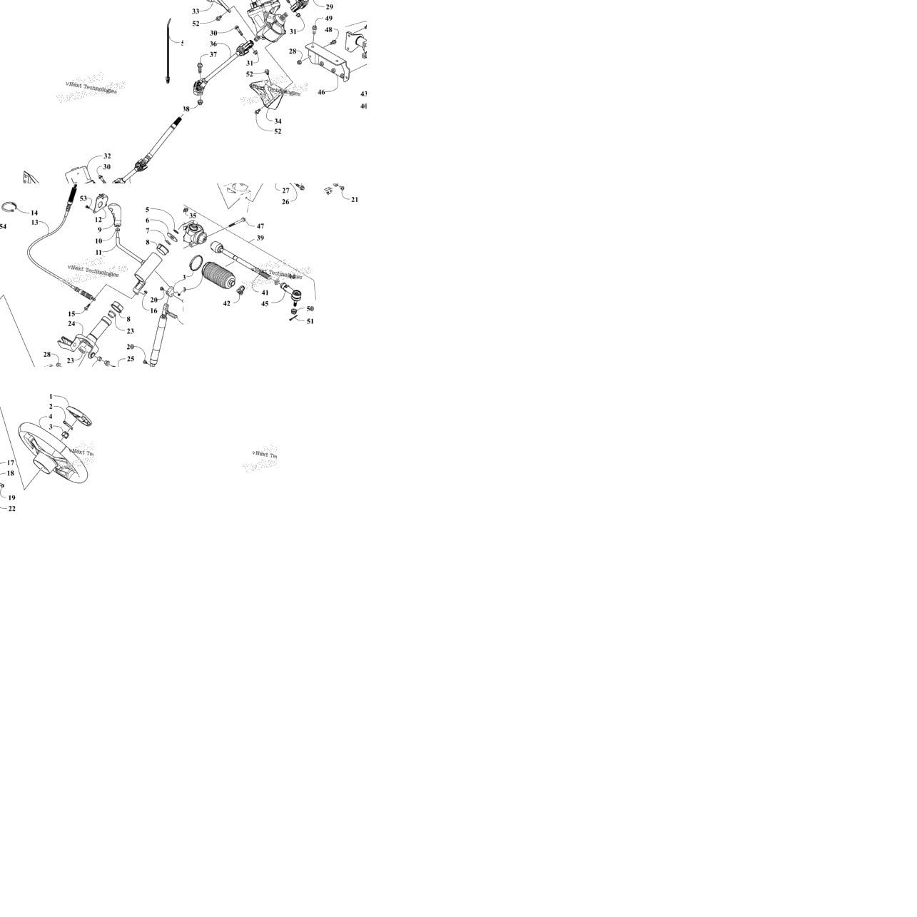 Steering And Shift Assembly