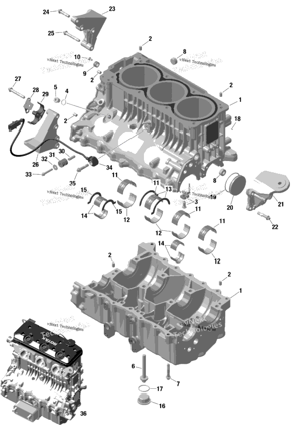 Rotax - Crankcase