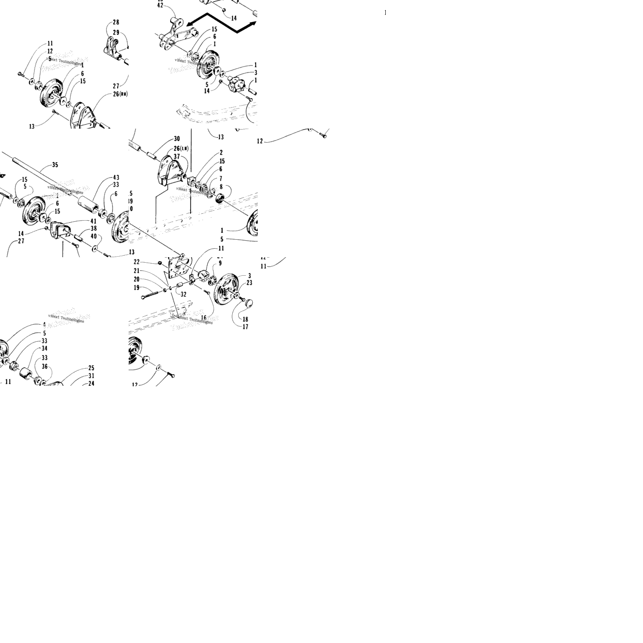 Rear Suspension Axle Assembly