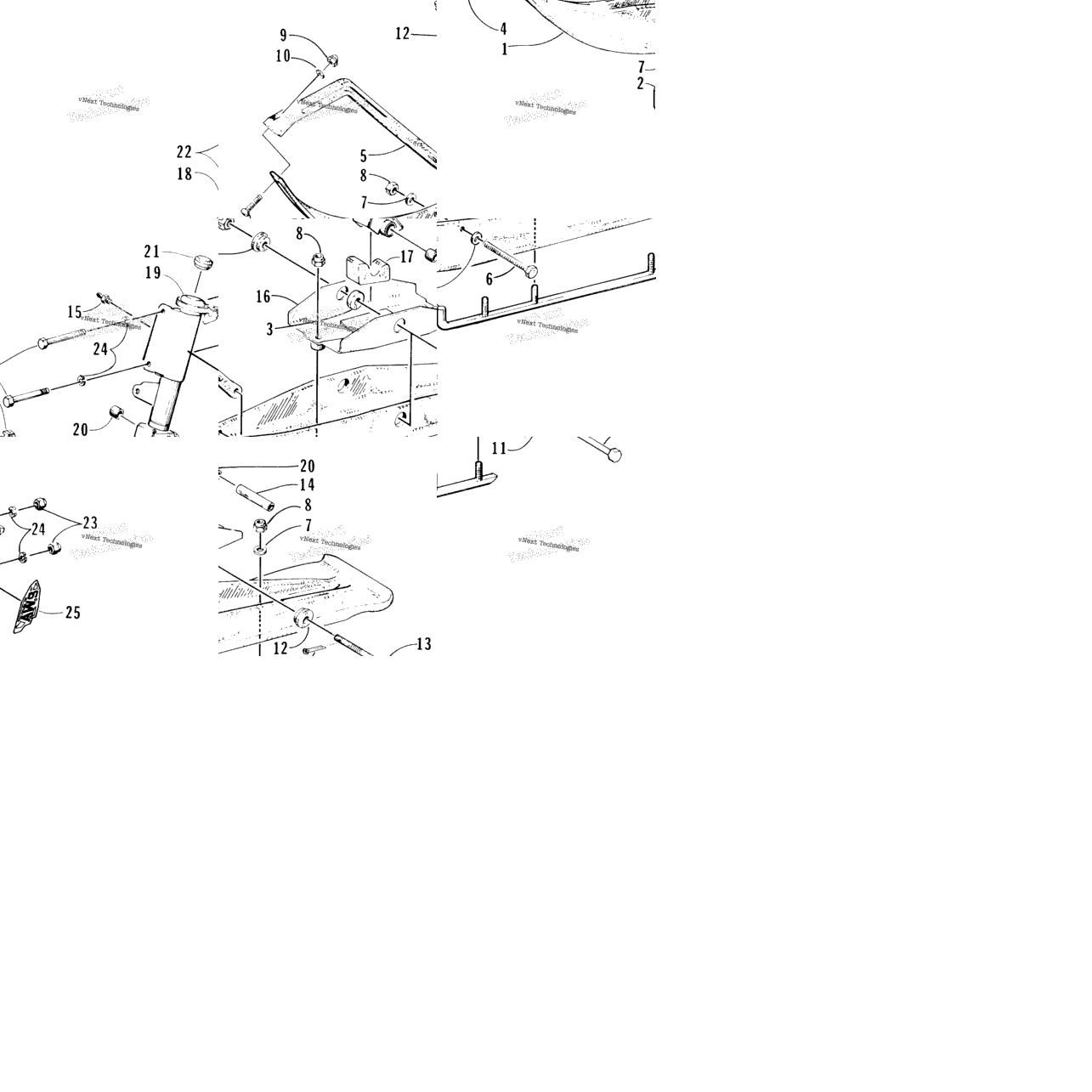 Ski And Spindle Assembly