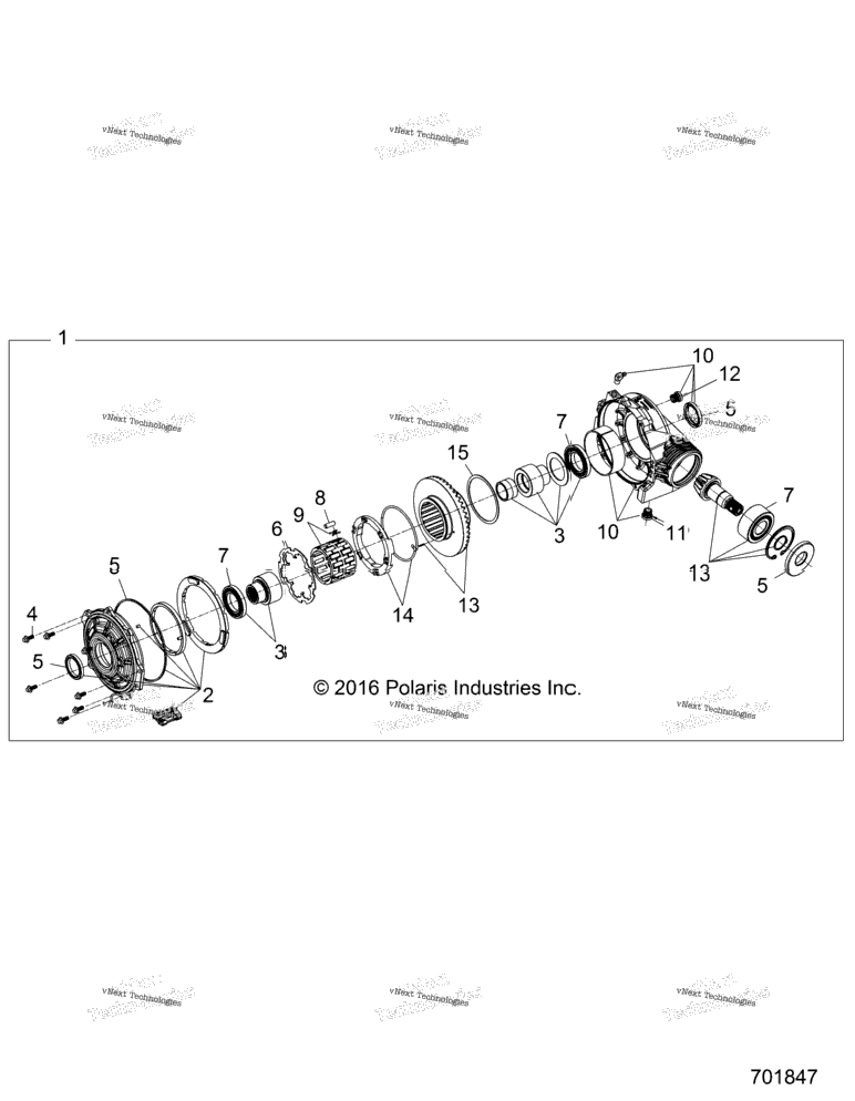 Drive Train, Front Gearcase H.Lift Z20nam99al/R99az/Bz