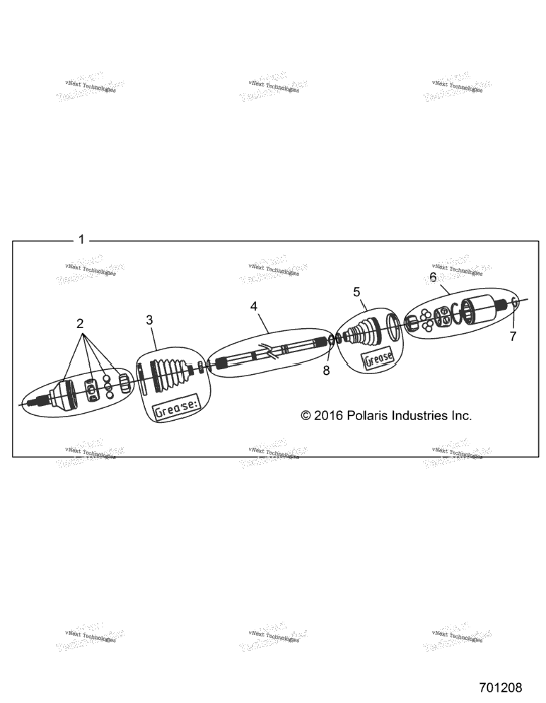 Drive Train, Front Half Shaft H.Lift Z20nam99al/R99az/Bz
