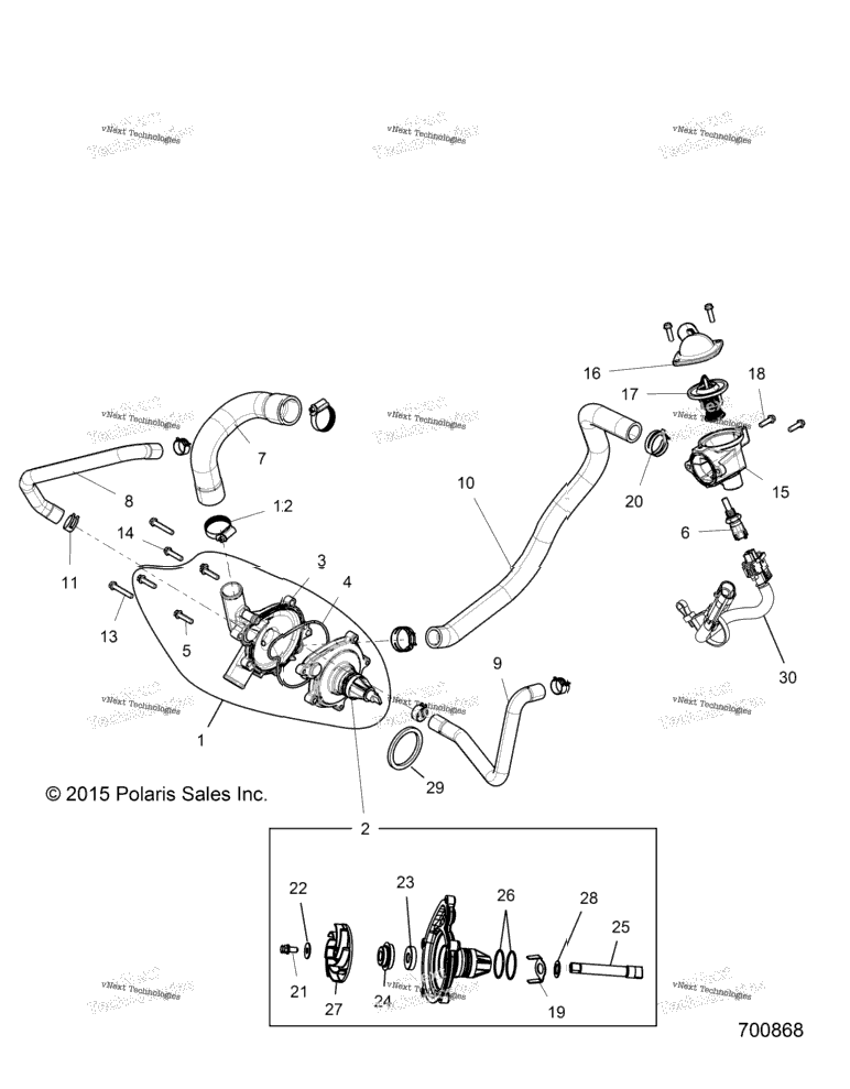 Engine, Waterpump And Bypass Z20nae99ac/Al/An/Bc/Bl/Bn/Ll/K99af/Ak/Bf/Bk/M99al/R99az/Bz