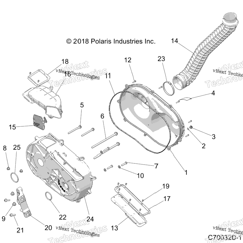 Drive Train, Clutch Cover And Ducting Z20nae92al/Ar/Bl/Br/F92al/Ar