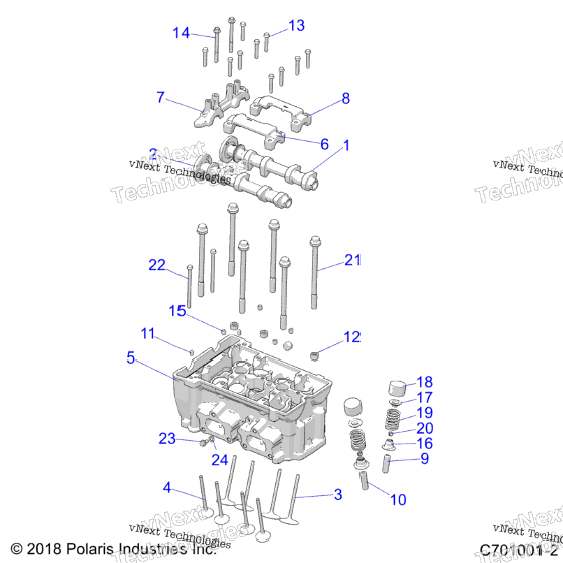 Engine, Cylinder Head And Valves Z20nae92al/Ar/Bl/Br/F92al/Ar