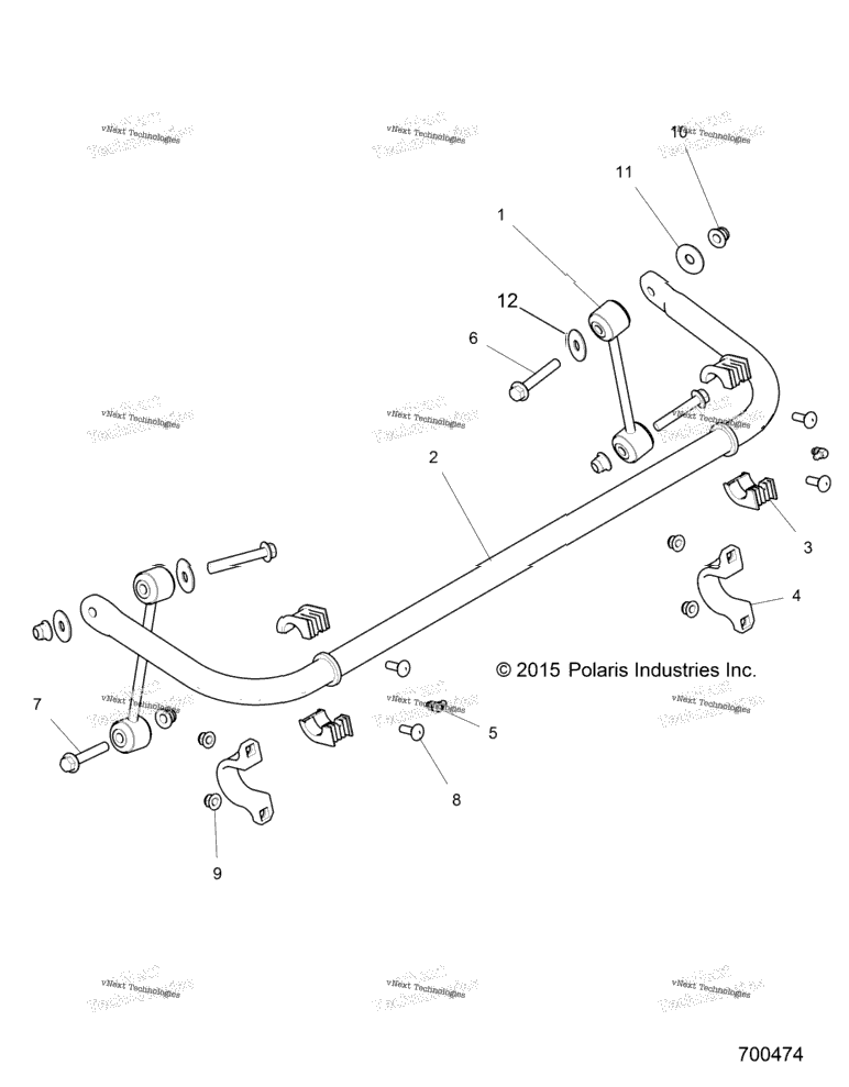 Suspension, Stabilizer Bar, Rear