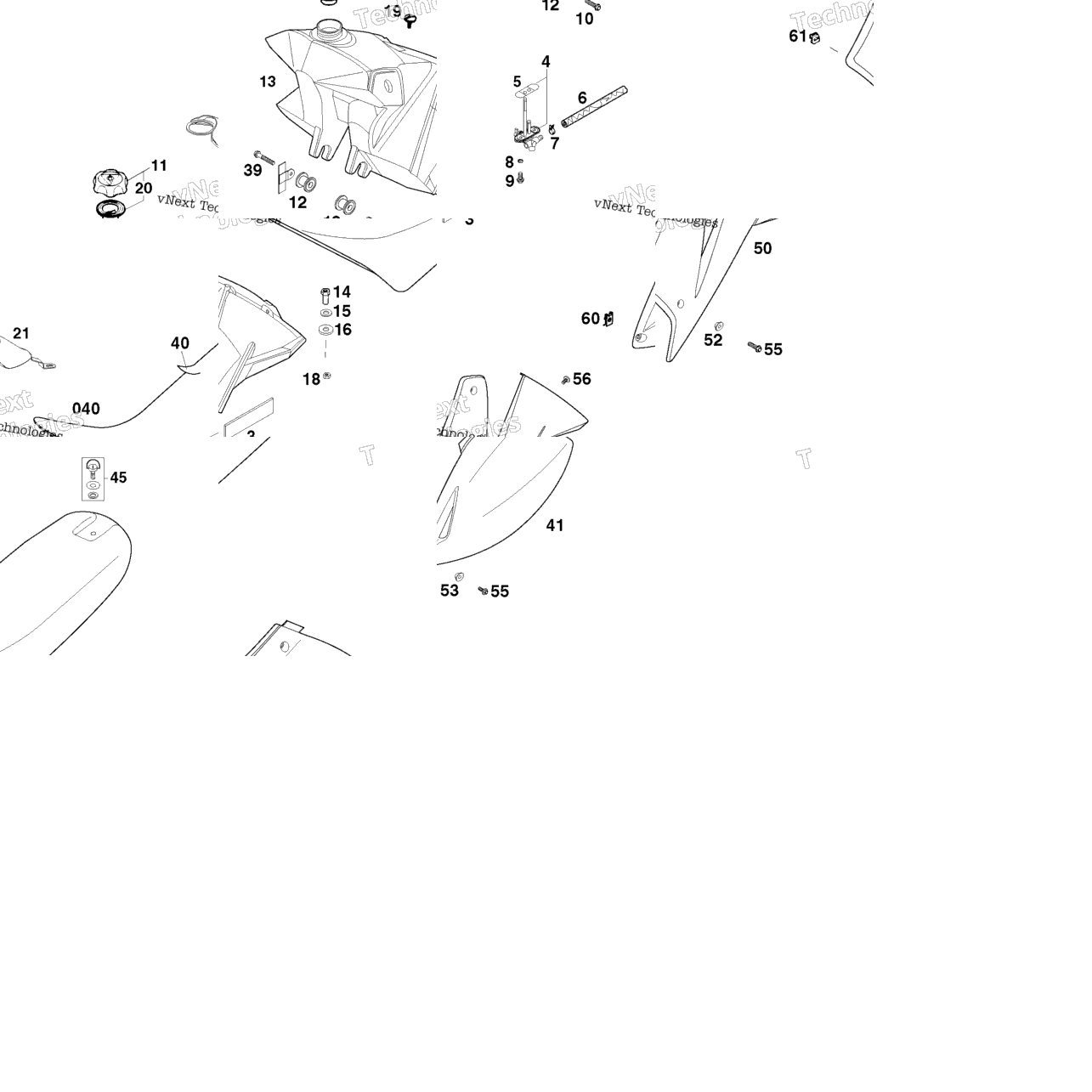Tank, Seat, Cover