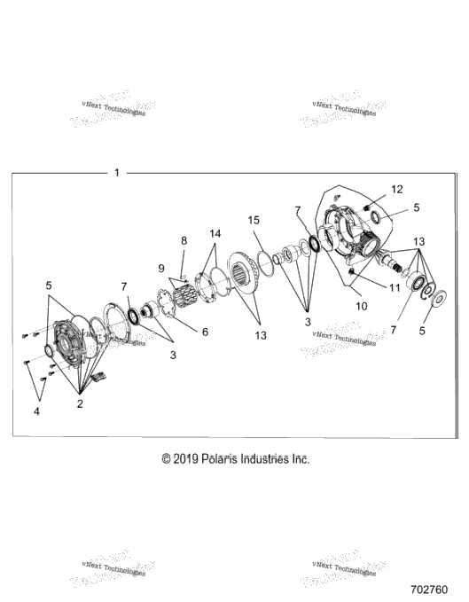 Drive Train, Front Gearcase Z20n4m99al
