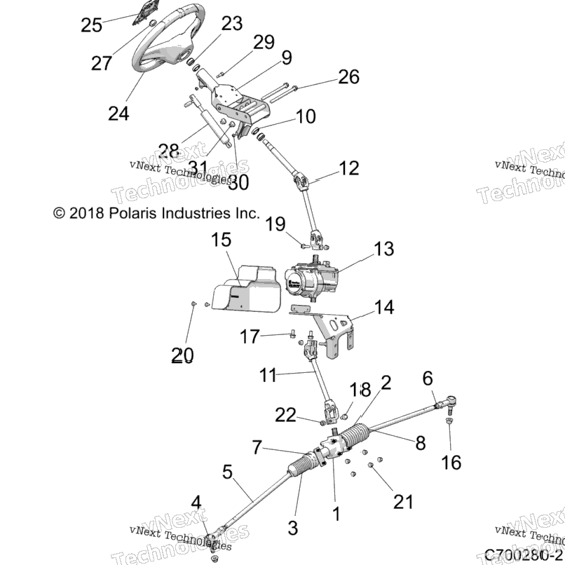 Steering, Power Steering Asm. Z20n4m99al