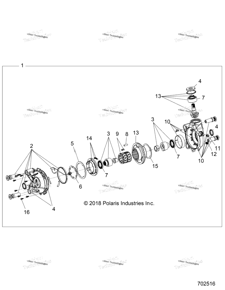 Drive Train, Front Gearcase Z20pae92ac/Bc (702516)