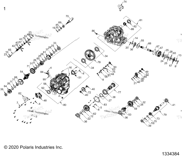 Drive Train, Main Gearcase Internals (1334384)