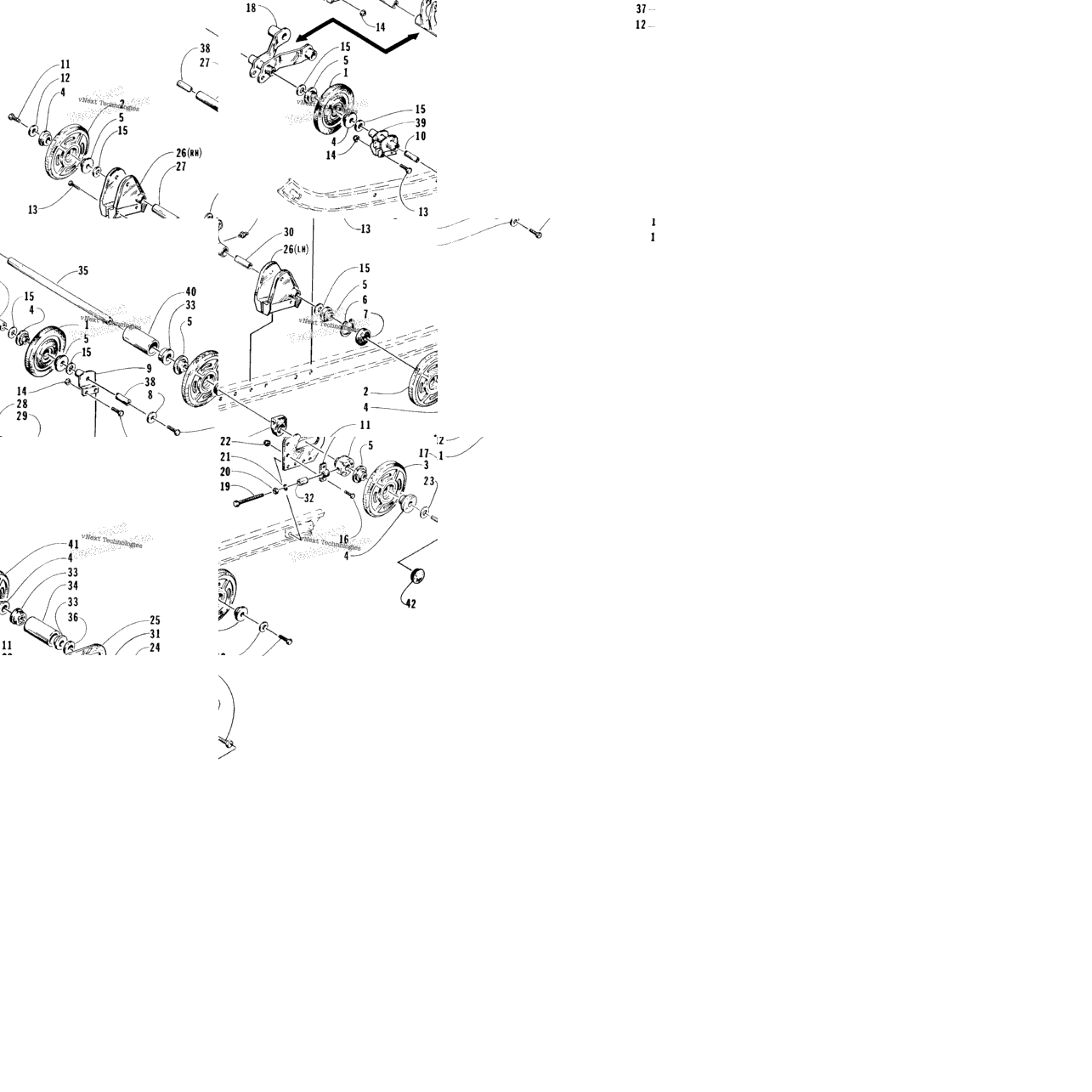 Rear Suspension Axle Assembly