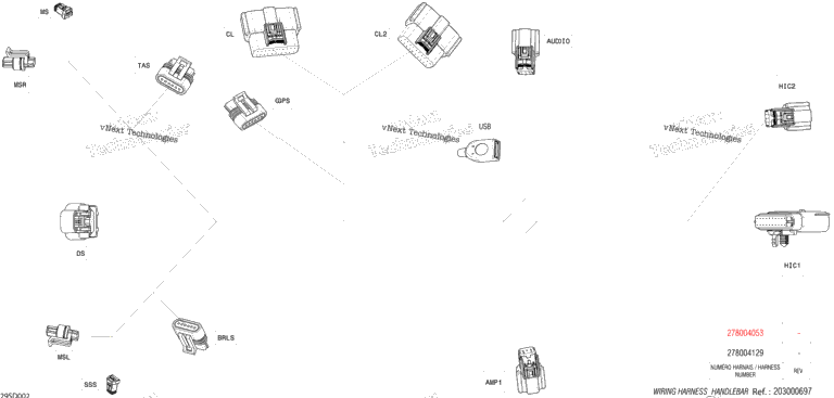 Electric - Steering Wiring Harness - 278004129