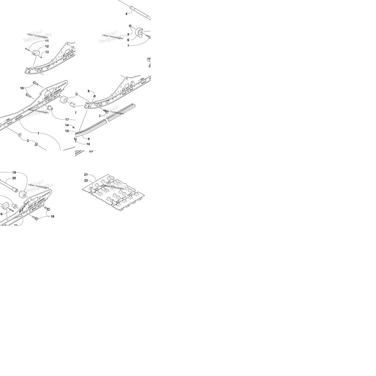 Slide Rail And Track Assembly