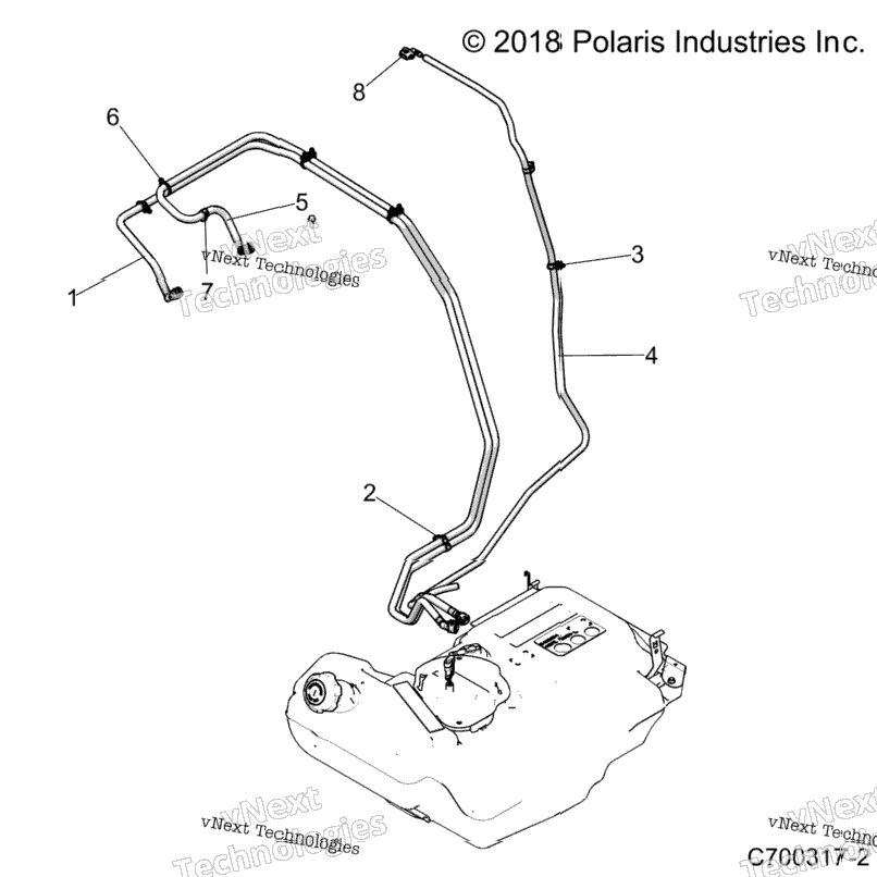 Body, Fuel Lines, Std. Z20p4l92ag/Ap/Lg