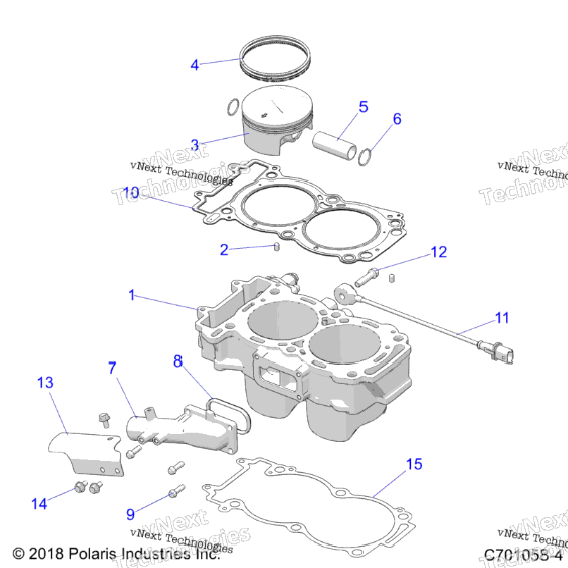 Engine, Cylinder And Piston