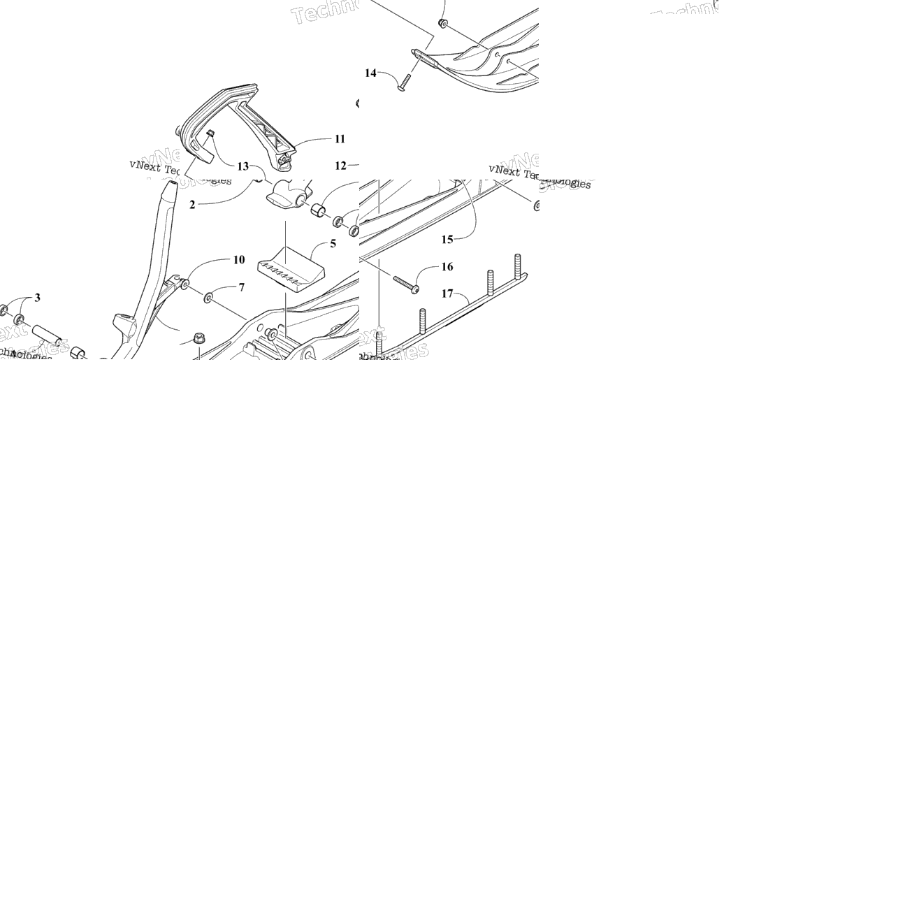 Ski And Spindle Assembly