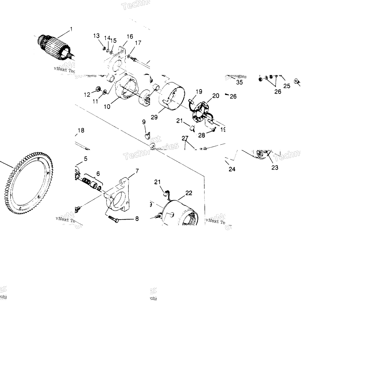 Starting Motor Xlt Touring & European Xlt Touring E952857