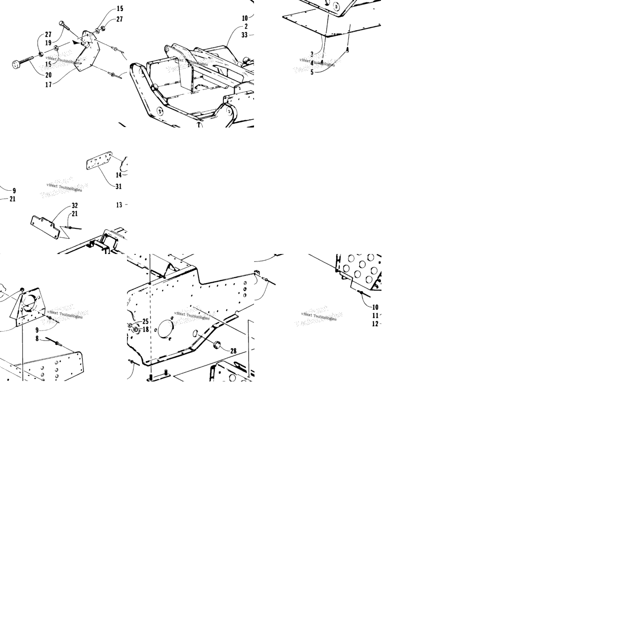 Front Frame And Footrest Assembly