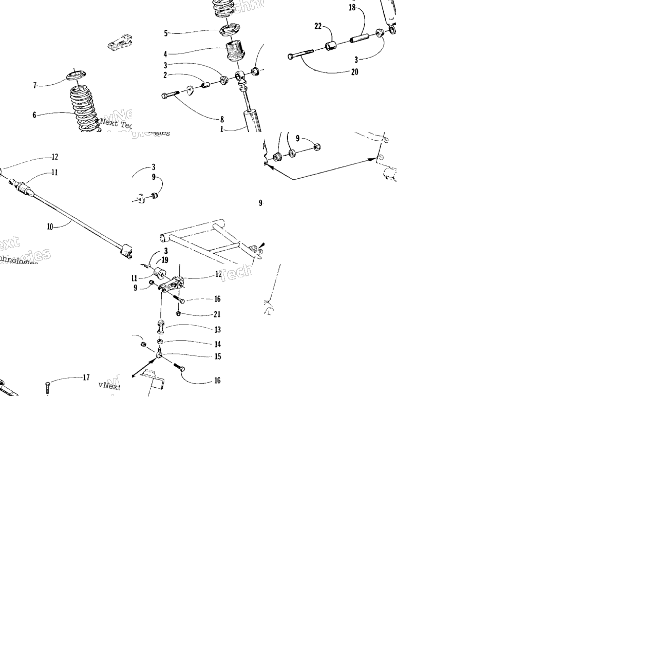 Shock Absorber And Sway Bar Assembly