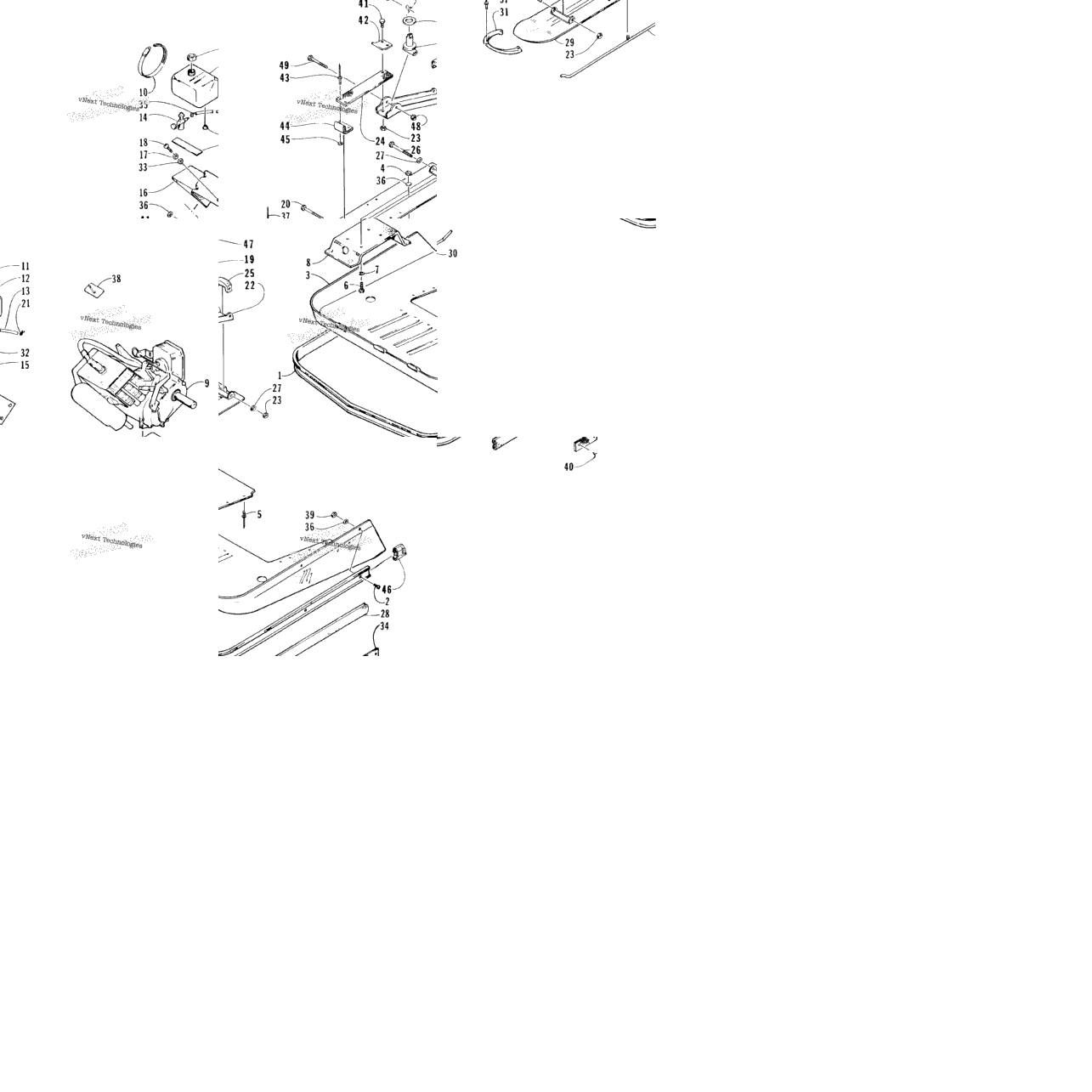 Ski, Engine, And Belly Pan