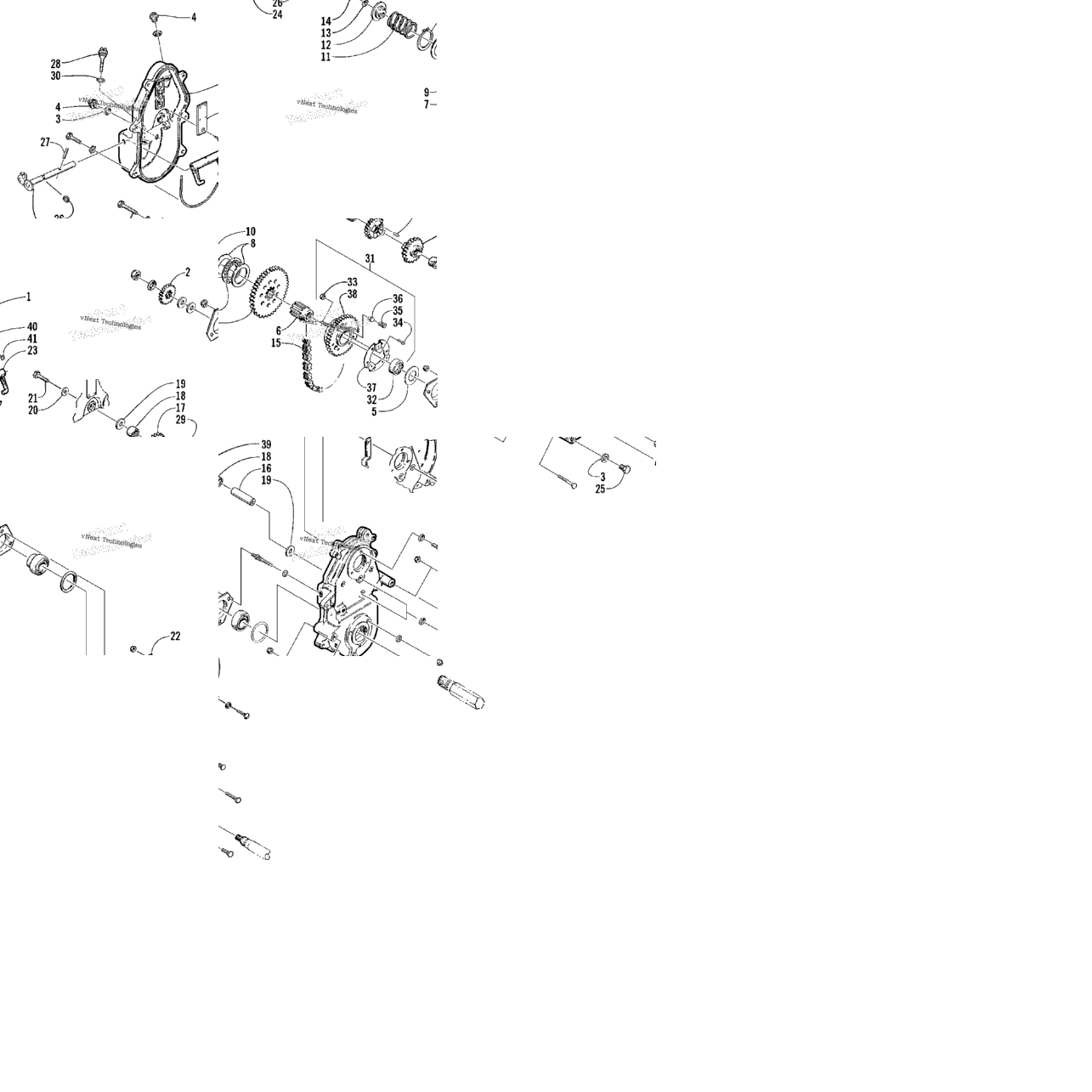 Drive/Reverse Dropcase Assembly