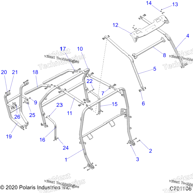 Chassis, Cab Frame Z20a4e99ah/Bh/Lh
