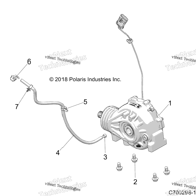 Drive Train, Front Gearcase Mounting Z20a4e99ah/Bh/Lh