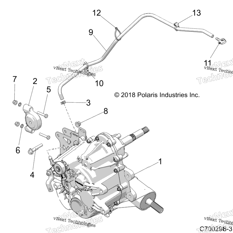 Drive Train, Main Gearcase Mounting Z20a4e99ah/Bh/Lh
