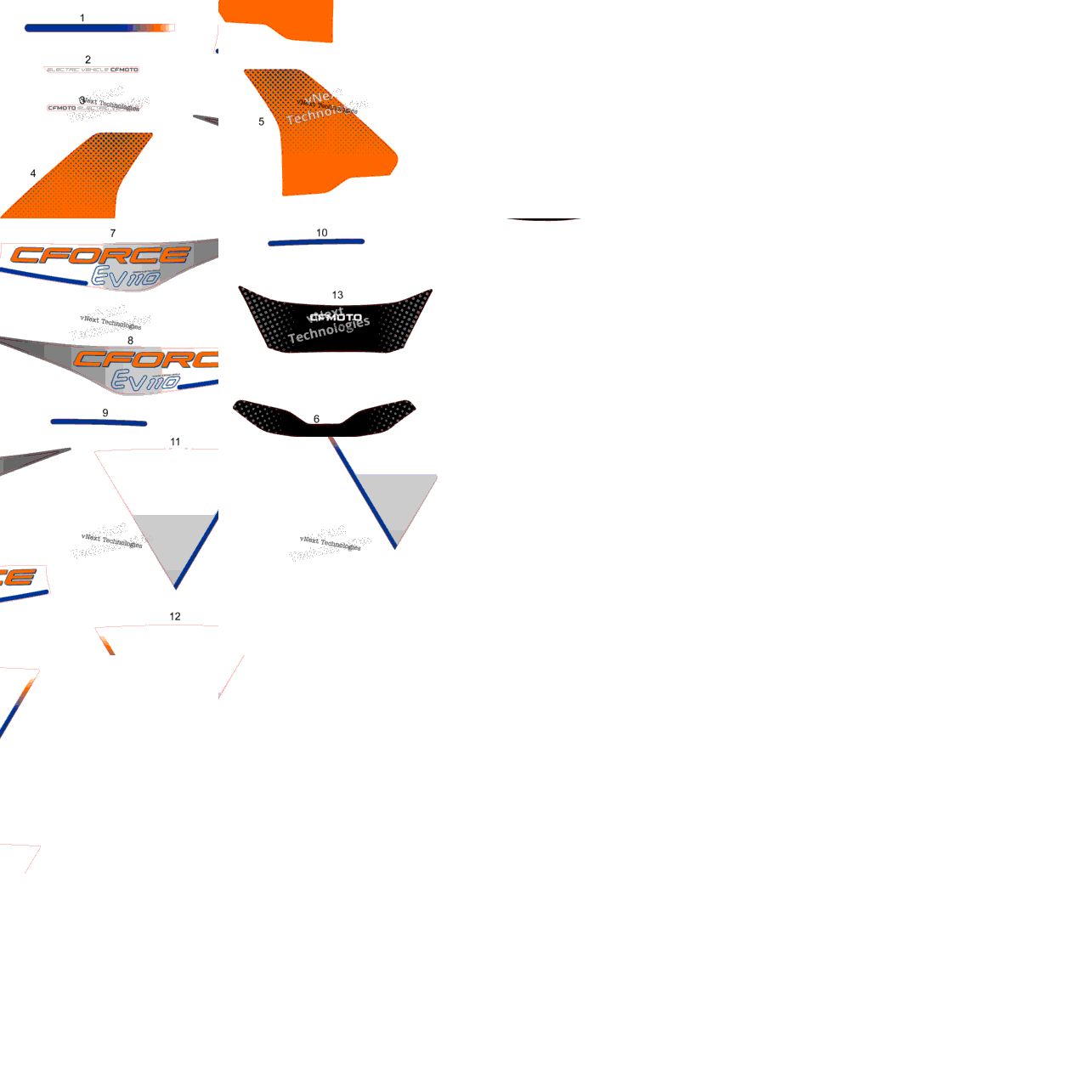 Decal Kits(Na,Lava Orange)