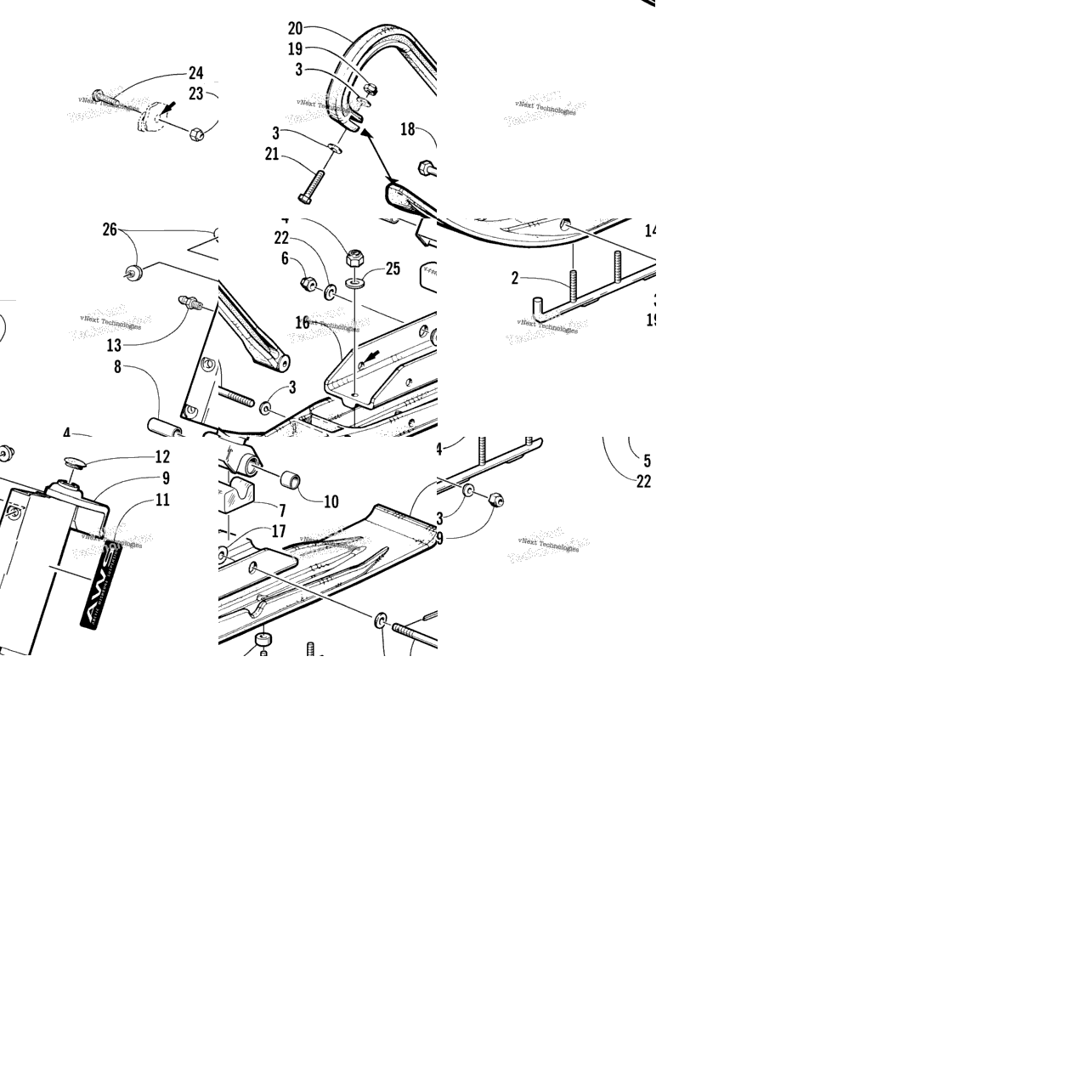 Ski And Spindle Assembly