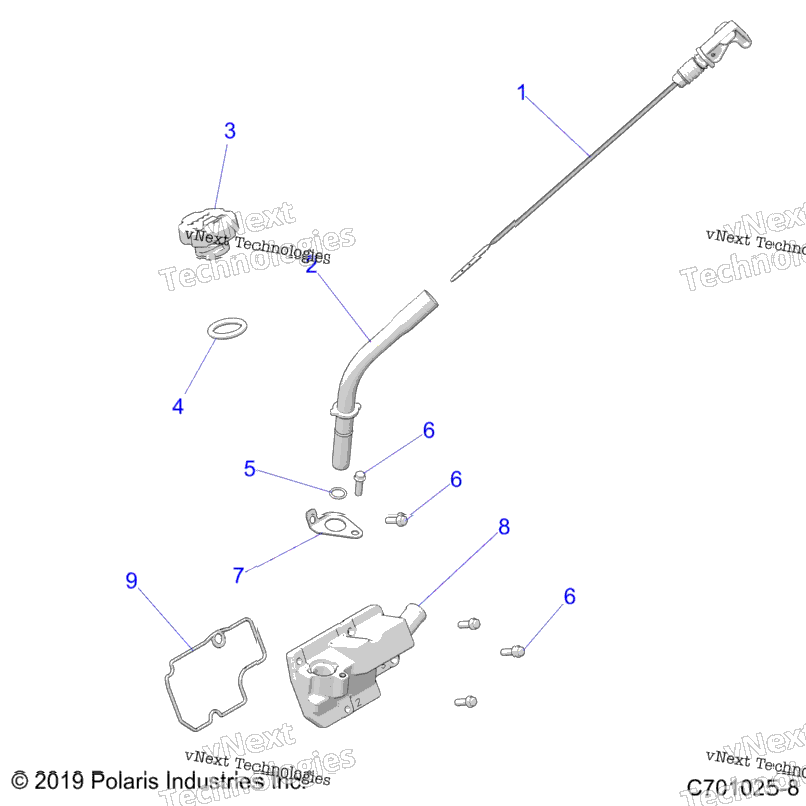 Engine, Oil Dipstick & Breather
