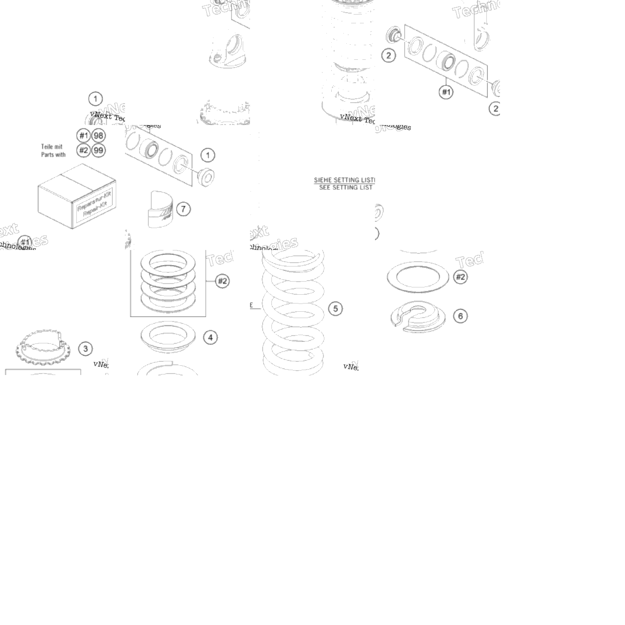 Shock Absorber Disassembled